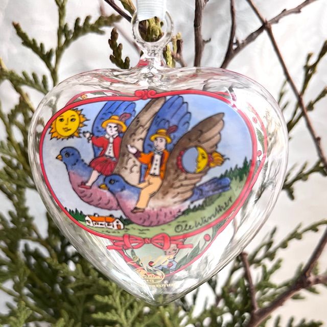 Подвес Hutschenreuther Сердце стекло 8 см Германия 2016 г.