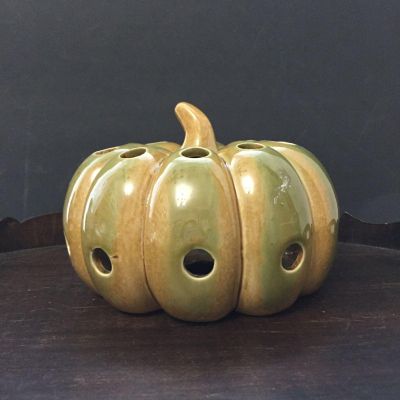 Подсвечник тыква керамика
