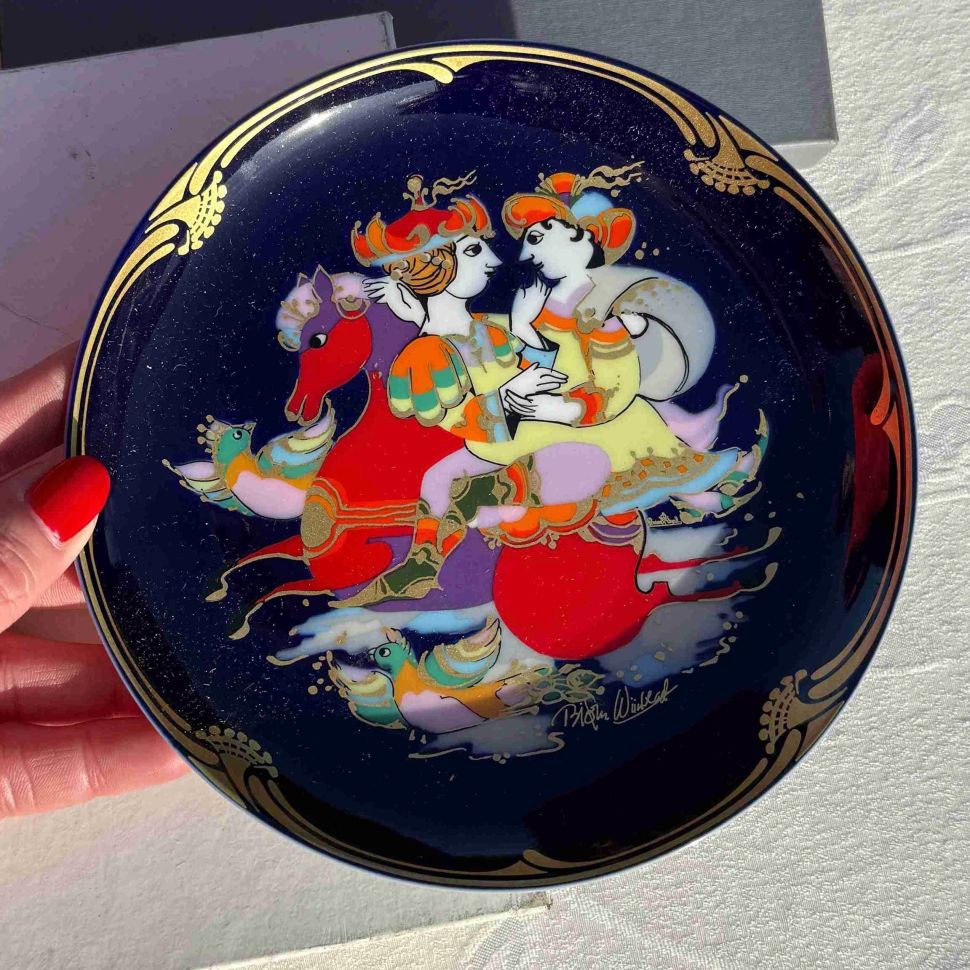 Тарелка Rosenthal 1001 ночь Волшебный конь 16 см Studio-linie Германия