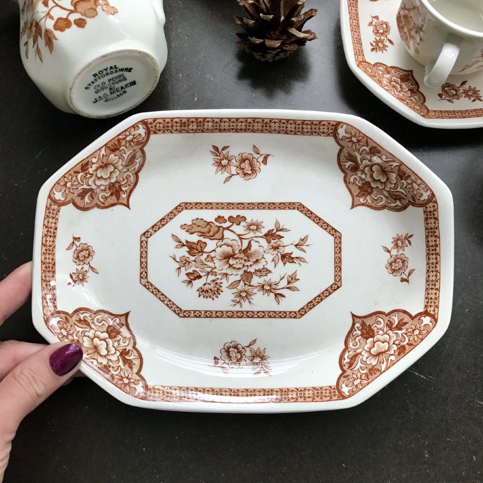 Блюдо Old Pekin Royal Staffordshire