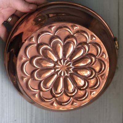 Форма для выпечки с подвесом 21 см Цветок медь