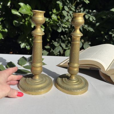 Подсвечник 21 см латунь Франция 