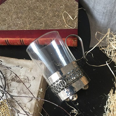 Стакан с подстаканнике Франция Duralex