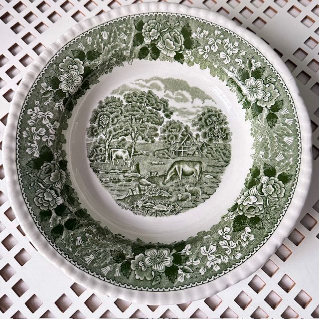 Тарелка глубокая Adams Wedgwood group English Scenic 23 см Англия