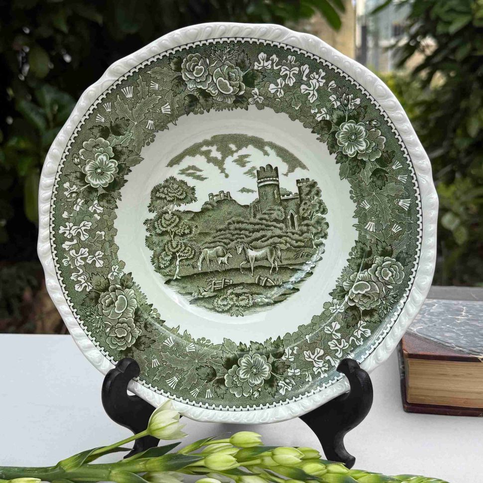 Тарелка глубокая Adams Wedgwood group English Scenic 23 см Англия