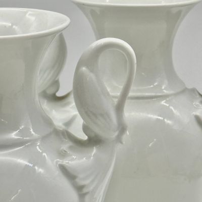 Ваза амфора Лебеди Alboth&Kaiser 24 см Германия