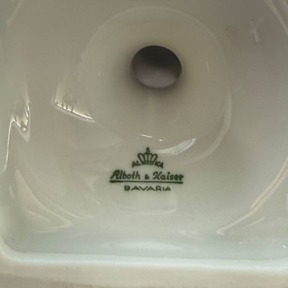 Ваза амфора Лебеди Alboth&Kaiser 24 см Германия