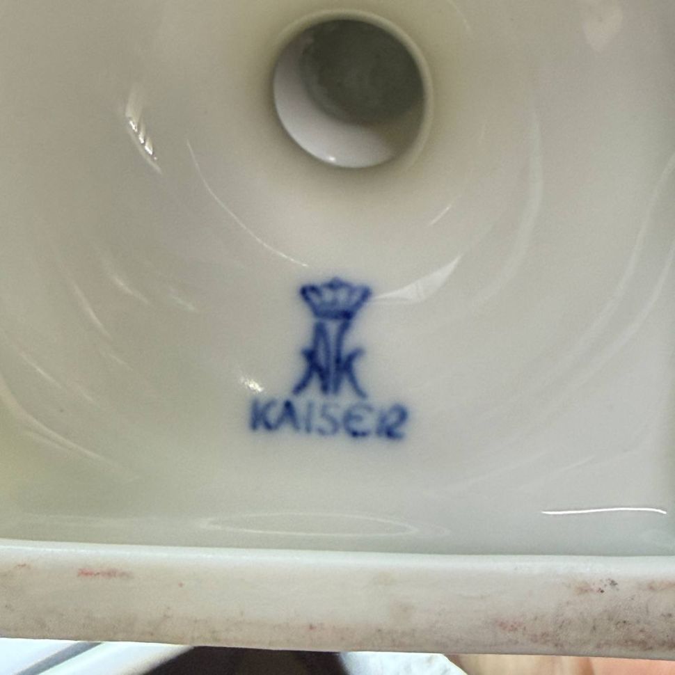 Ваза амфора Лебеди Alboth&Kaiser 24 см Германия