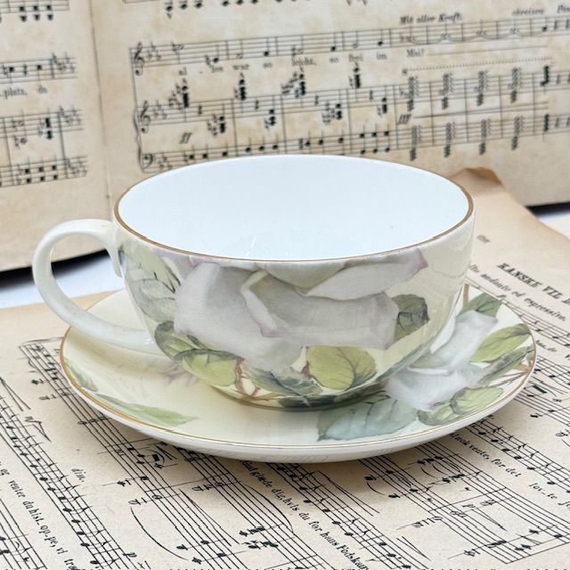 Чайник заварочный с чашкой и блюдцем Maison Strauss фарфор