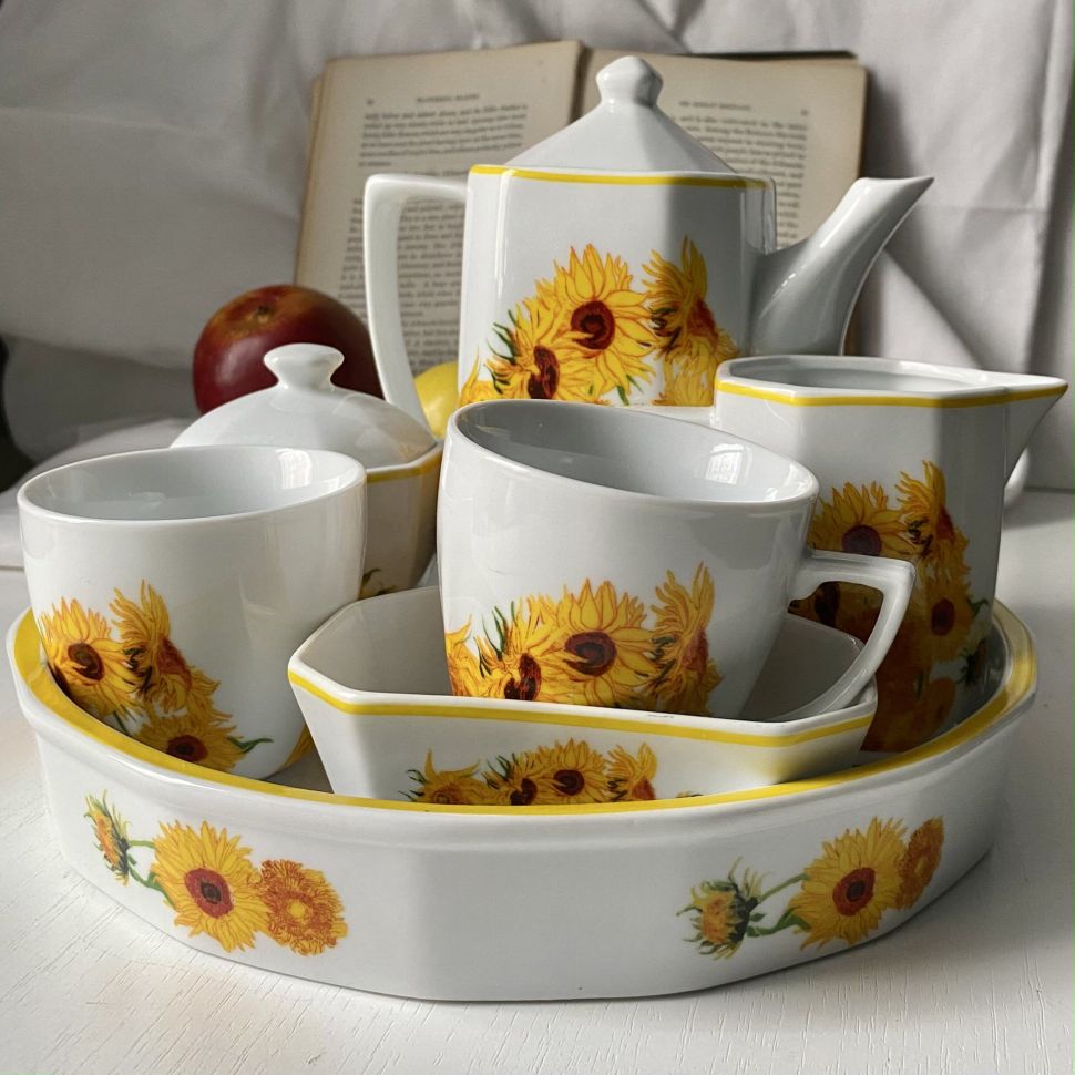 Молочник Подсолнухи Ван ГогаAtlas Collections 250 мл фарфор