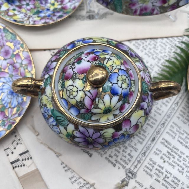 Сахарница ACF Famille Rose 15 см фарфор ручная роспись