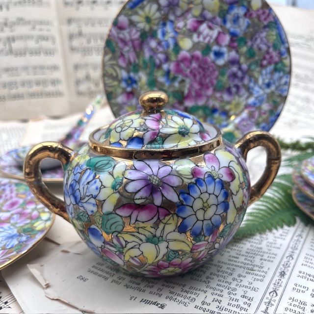 Сахарница ACF Famille Rose 15 см фарфор ручная роспись