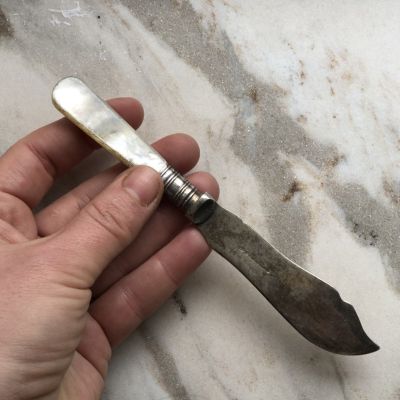 Нож 15 см с ручкой перламутр