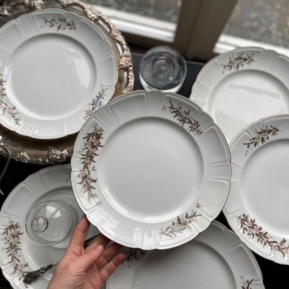 Тарелка 27 см Carl Gustafsberg 1880