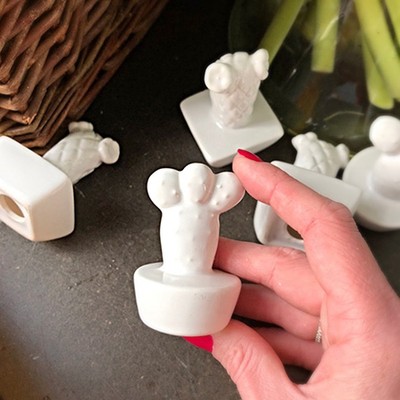 Фарфоровый мини Кактус №1