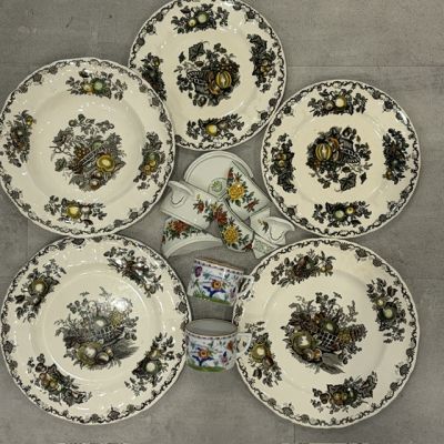 Сет с изъянами Цветной, фарфор и ironstone