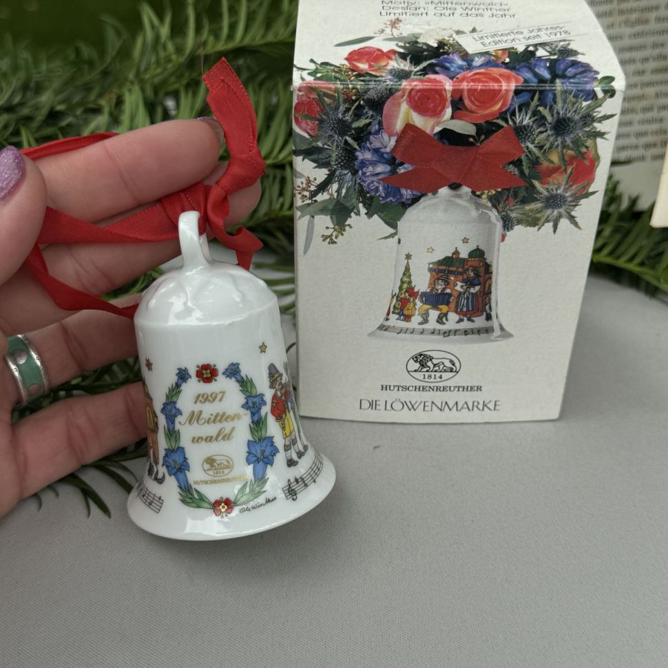 Колокольчик рождественский 1997 Hutschenreuther Германия 