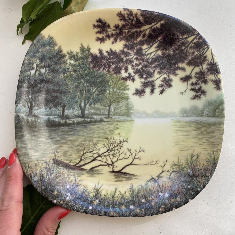 Тарелка номерная 21 см Konigszelt Bayern 1991 Frueling Весна