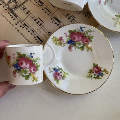 Кофейная пара 110 мл Англия костяной фарфор