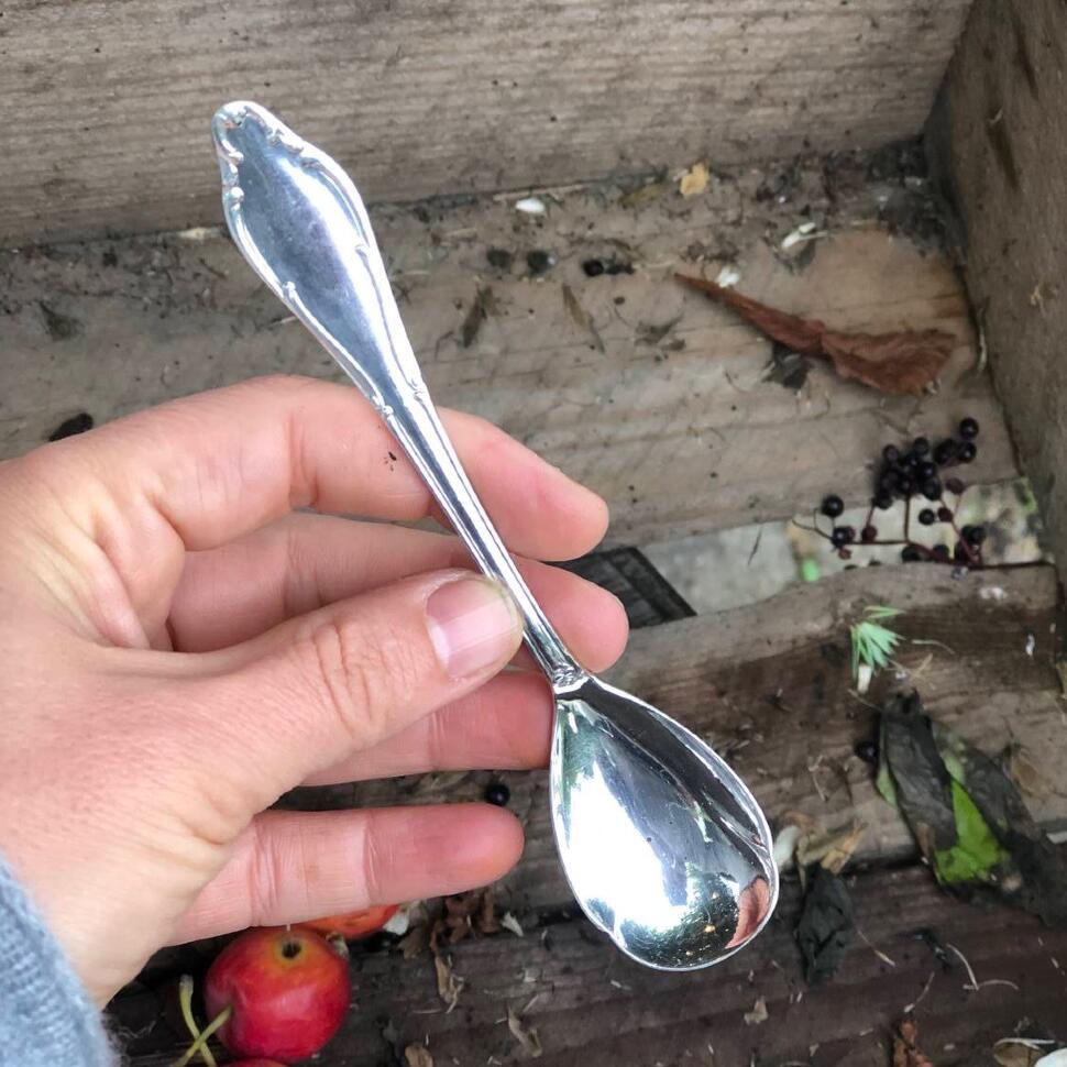 Ложка чайная 14 см мельхиор