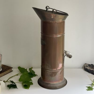 Зольник тушитель с керамической ручкой 50 см медь