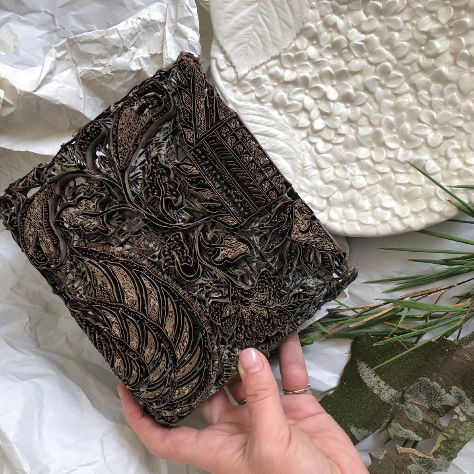 Старинный штамп-узор для ткани и обоев