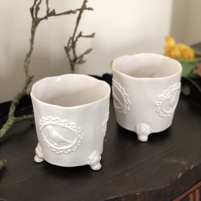 Кашпо на ножках Птицы