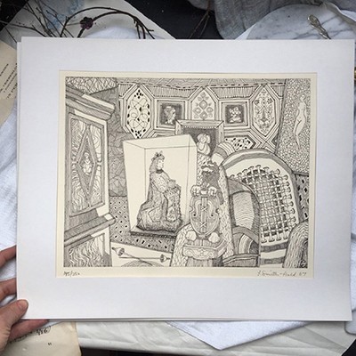 Гравюра Замок Грипсхольм Швеция 6