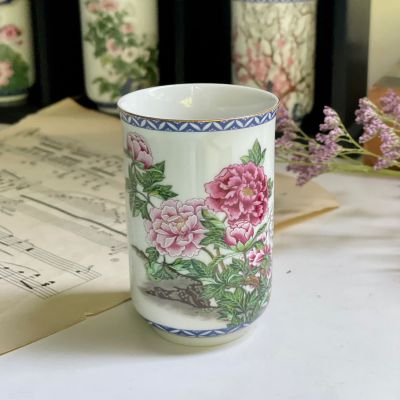 Чашка Franklin porcelain Япония 1981 г 125 мл Пион