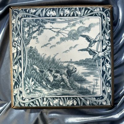 Подставка под горячее с керамической вставкой Gien 23 см Франция 