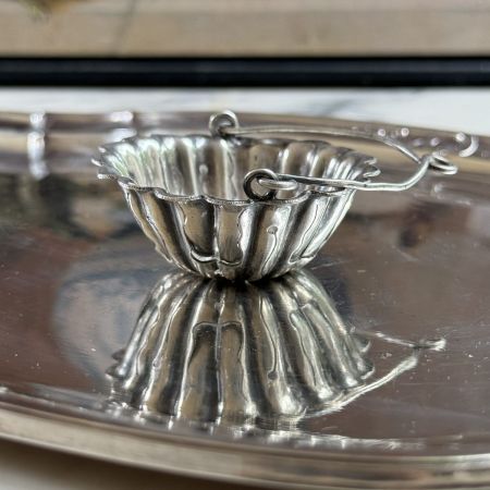 Ситечко для чая 6 см серебрение Франция 