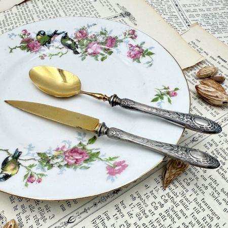 Ложка десертная 17 см серебрение 