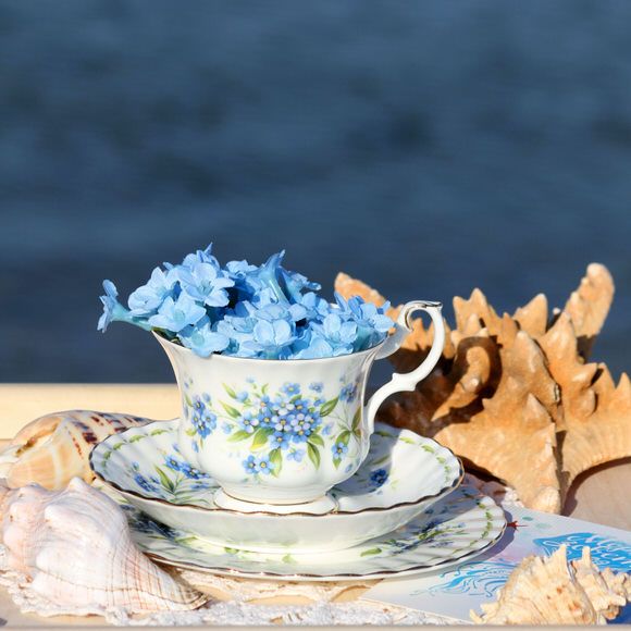 Чайная пара Royal Albert Июль 1970 г. 12 месяцев