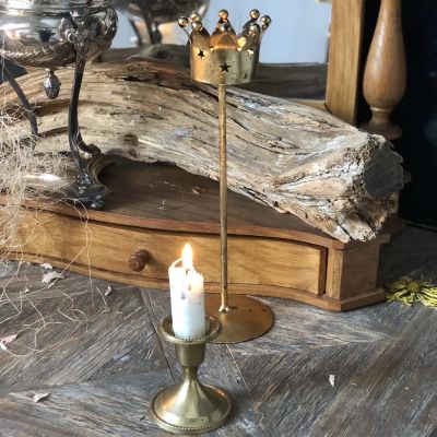 Малый латунный подсвечник 