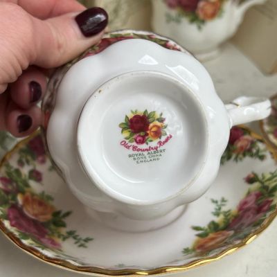 Кофейная тройка Royal Albert Old Country Roses 80 мл Англия