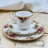 Кофейная тройка Royal Albert Old Country Roses 80 мл Англия 