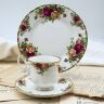 Кофейная тройка Royal Albert Old Country Roses 80 мл Англия 