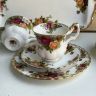 Кофейное трио Royal Albert Old Country Roses 125 мл Англия 