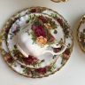 Кофейное трио Royal Albert Old Country Roses 125 мл Англия 