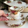 Кофейное трио Royal Albert Old Country Roses 125 мл Англия 