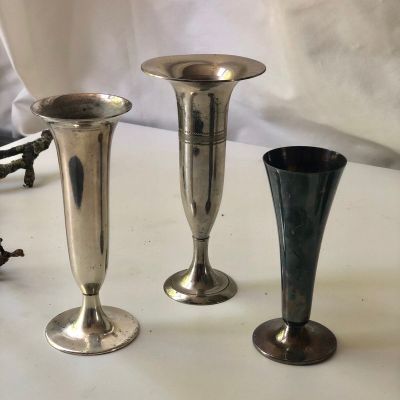 Ваза с ободком 16 см Мельхиор