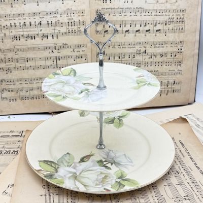 Этажерка два яруса Maison Strauss 26 см фарфор