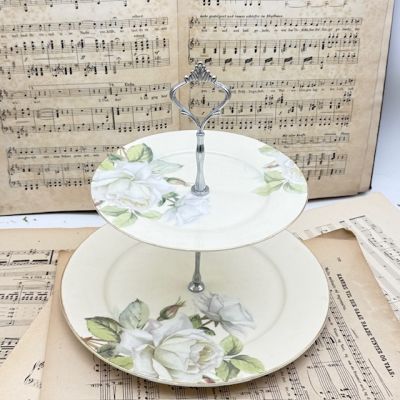 Этажерка два яруса Maison Strauss 26 см фарфор