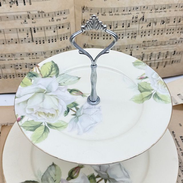 Этажерка два яруса Maison Strauss 26 см фарфор