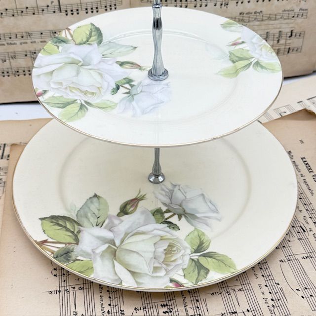 Этажерка два яруса Maison Strauss 26 см фарфор