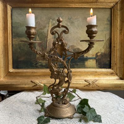 Подсвечник на две свечи Франция 