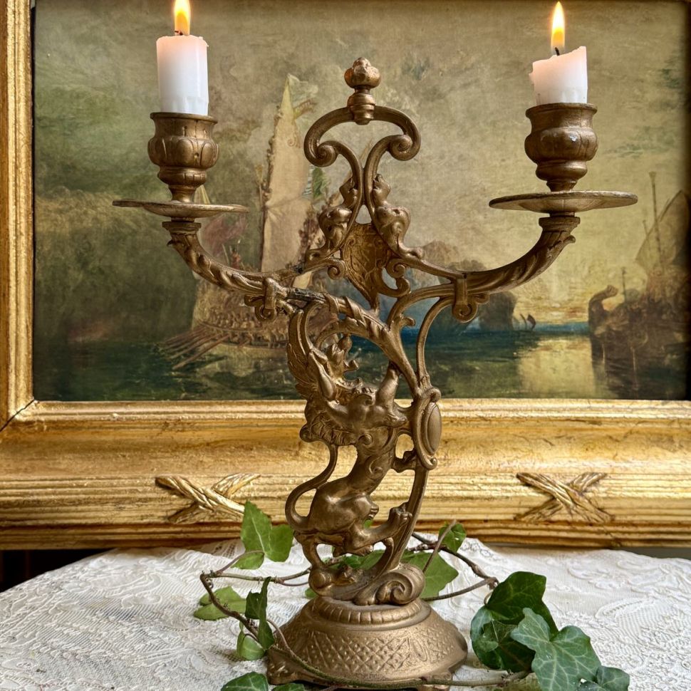Подсвечник на две свечи Франция 