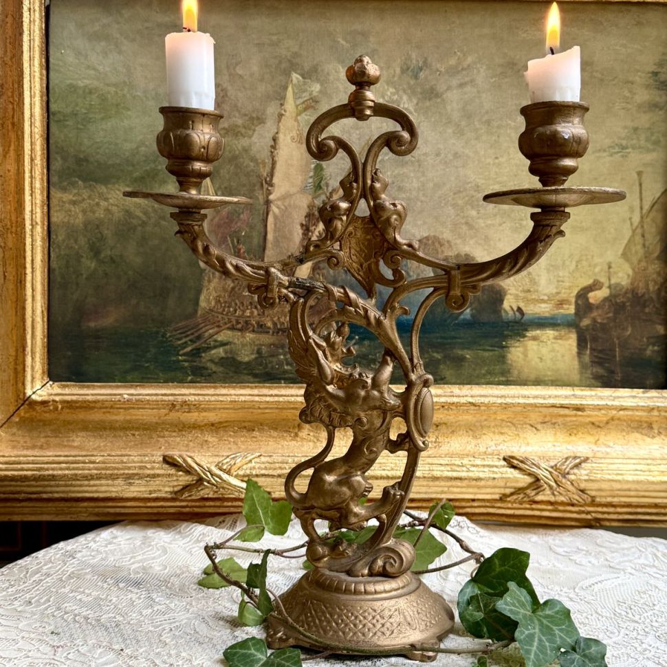 Подсвечник на две свечи Франция 