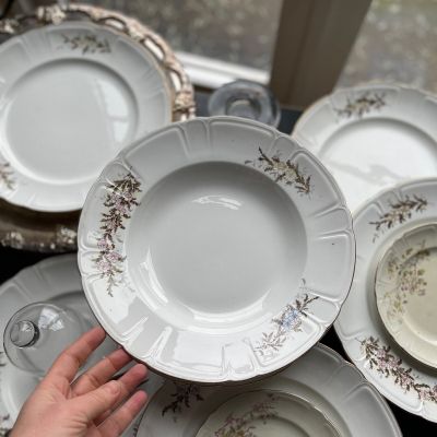 Тарелка глубокая 26 см Carl Gustafsberg 1880