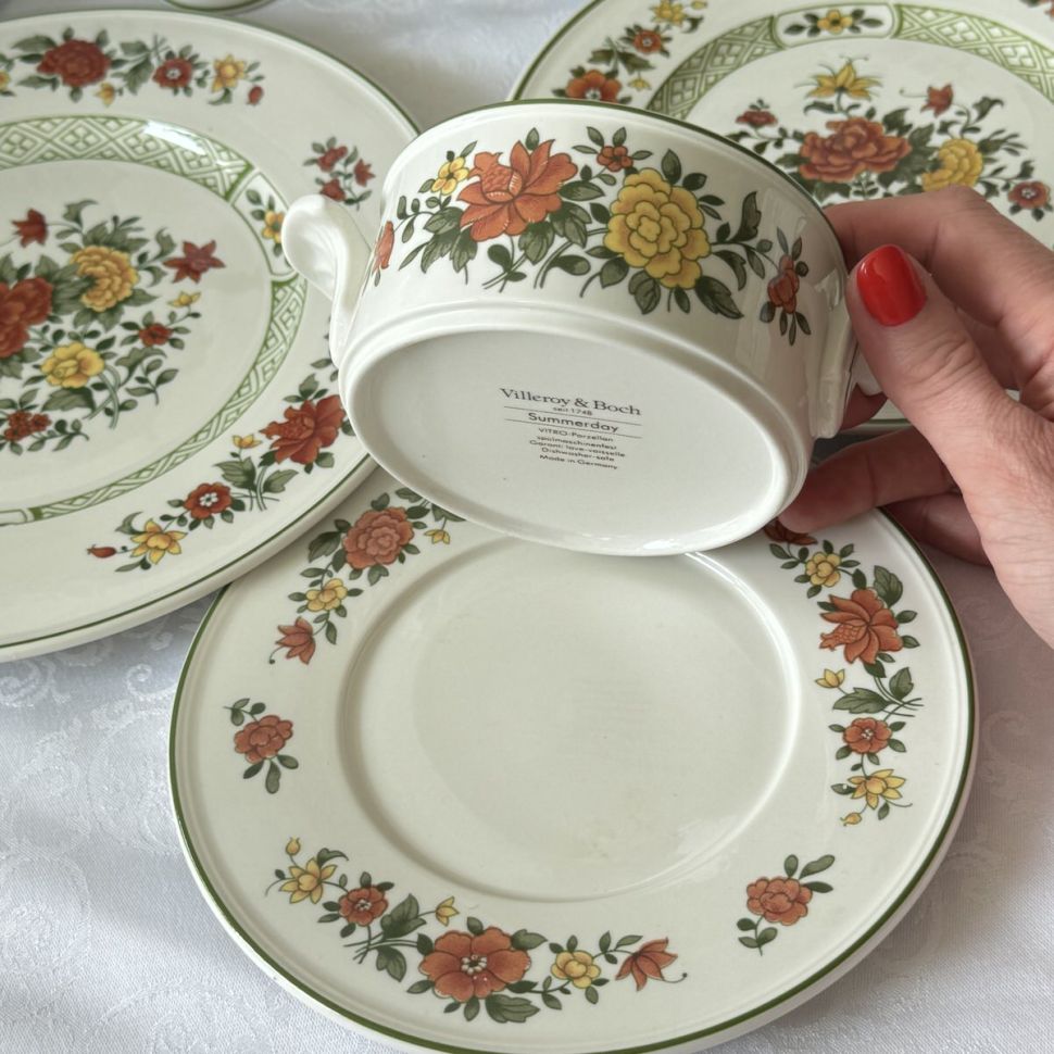 Бульонная пара SummerDay Mettlach ВиллеройБох 300 мл Германия  